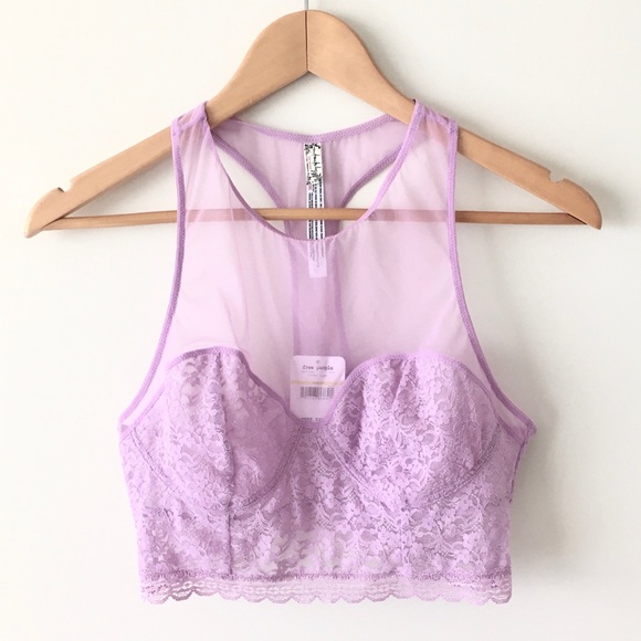 Free People Other - FREE PEOPLE Intimately Longline Bralette lilac M